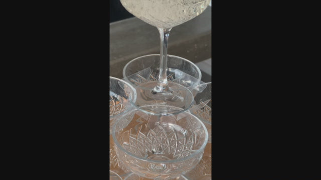 Load video: Champagne Tower In Action up close